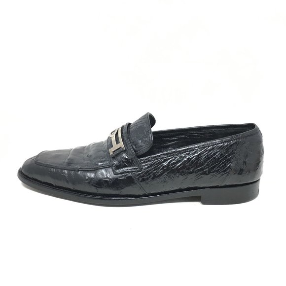 Fennix Horsebit Loafers Size 9.5 Full Ostrich